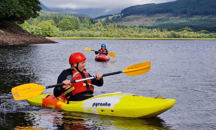 Parkwood Outdoors Dolygaer - Kayaking on the Pontsticill reservoir